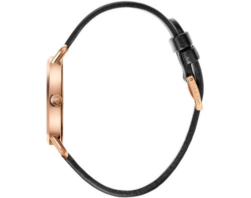  Shop Authentic Calvin Klein Even White Dial Black Leather Strap Watch for Women - K7B236C6 - Luxxuri