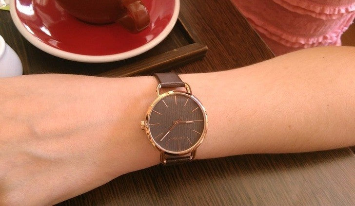  Shop Authentic Calvin Klein Even Grey Dial Brown Leather Strap Watch for Women - K7B236G3 - Luxxuri