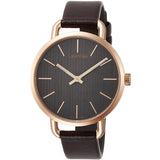  Shop Authentic Calvin Klein Even Grey Dial Brown Leather Strap Watch for Women - K7B236G3 - Luxxuri