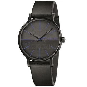  Shop Authentic Calvin Klein Boost Black Dial Black Leather Strap Watch for Men - K7Y214CZ - Luxxuri