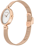  Shop Authentic Calvin Klein Authentic Silver Dial Rose Gold Mesh Bracelet Watch for Women - K8G23626 - Luxxuri