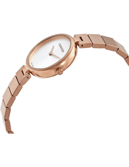  Shop Authentic Calvin Klein Authentic White Dial Rose Gold Steel Strap Watch for Women - K8G23646 - Luxxuri