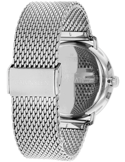  Shop Authentic Calvin Klein High Noon Black Dial Silver Mesh Bracelet Watch for Men - K8M21121 - Luxxuri