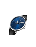  Shop Authentic Calvin Klein High Noon Quartz Blue Dial Black Leather Strap Watch for Men - K8M211CN - Luxxuri