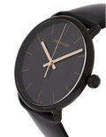  Shop Authentic Calvin Klein High Noon Quartz Black Dial Black Leather Strap Watch for Men - K8M214CB - Luxxuri