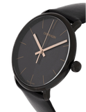  Shop Authentic Calvin Klein High Noon Quartz Black Dial Black Leather Strap Watch for Men - K8M214CB - Luxxuri