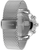  Shop Authentic Calvin Klein High Noon Silver Dial Silver Mesh Bracelet Watch for Men - K8M27126 - Luxxuri