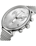  Shop Authentic Calvin Klein High Noon Silver Dial Silver Mesh Bracelet Watch for Men - K8M27126 - Luxxuri