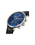  Shop Authentic Calvin Klein High Noon Chronograph Blue Dial Black Leather Strap Watch for Men - K8M271CN - Luxxuri