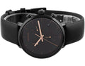  Shop Authentic Calvin Klein High Noon Black Dial Black Leather Strap Watch for Men - K8M274CB - Luxxuri