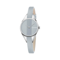  Shop Authentic Calvin Klein Rebel Grey Dial Grey Leather Strap Watch for Women - K8P231Q4 - Luxxuri