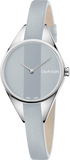  Shop Authentic Calvin Klein Rebel Grey Dial Grey Leather Strap Watch for Women - K8P231Q4 - Luxxuri