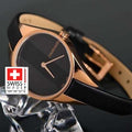  Shop Authentic Calvin Klein Rebel Black Dial Black Leather Strap Watch for Women - K8P236C1 - Luxxuri
