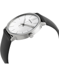  Shop Authentic Calvin Klein Posh Silver Dial Black Leather Strap Watch for Men - K8Q311C6 - Luxxuri