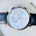  Shop Authentic Calvin Klein Posh Silver Dial Black Leather Strap Watch for Men - K8Q371C6 - Luxxuri
