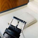  Shop Authentic Calvin Klein Posh Silver Dial Black Leather Strap Watch for Men - K8Q371C6 - Luxxuri