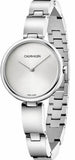  Shop Authentic Calvin Klein Wavy Silver Dial Silver Steel Strap Watch for Women - K9U23146 - Luxxuri