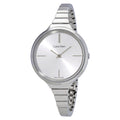  Shop Authentic Calvin Klein Lively Silver Dial Silver Steel Strap Watch for Women - K4U23126 - Luxxuri