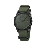  Shop Authentic Calvin Klein Tone Green Dial Green NATO Strap Watch for Men - K7K514WL - Luxxuri