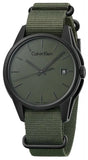 Shop Authentic Calvin Klein Tone Green Dial Green NATO Strap Watch for Men - K7K514WL - Luxxuri