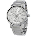  Shop Authentic Calvin Klein Post Minimal White Dial Silver Steel Strap Watch for Men - K7627126 - Luxxuri