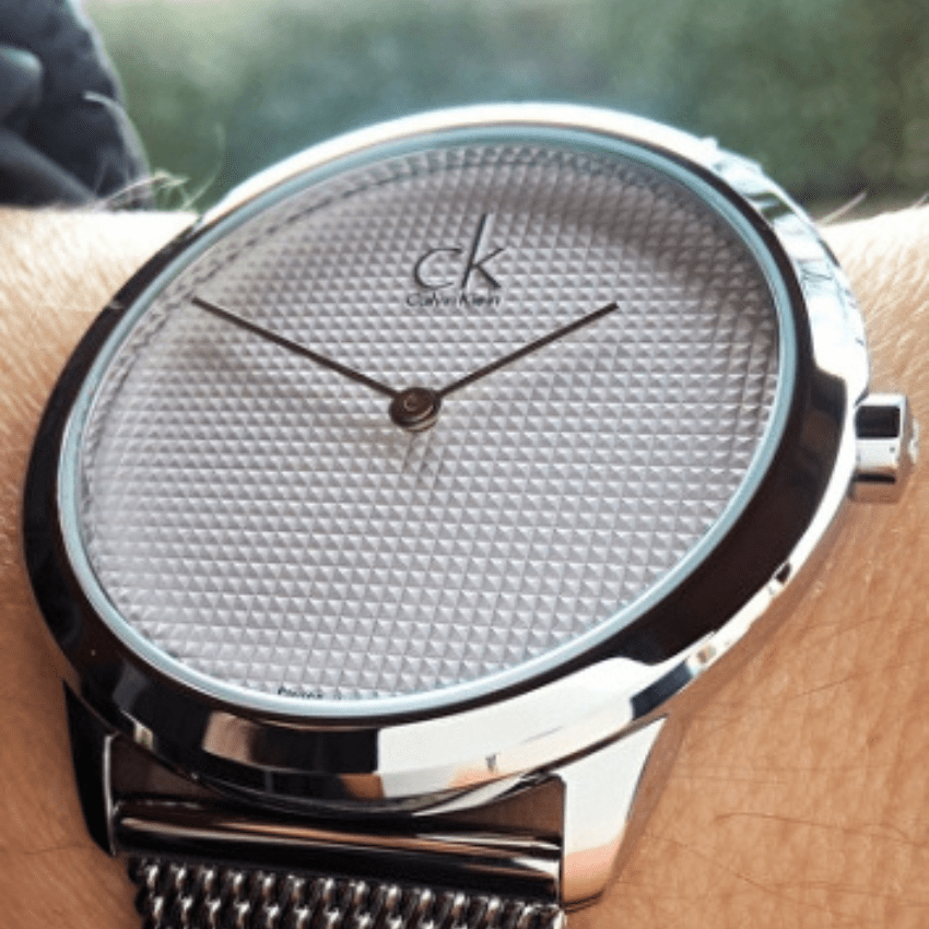  Shop Authentic Calvin Klein Minimal White Dial Silver Mesh Bracelet Watch for Women - K3M2212Y - Luxxuri