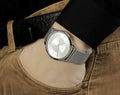  Shop Authentic Calvin Klein Minimal Silver Dial Silver Mesh Bracelet Watch for Men - K3M21126 - Luxxuri