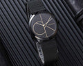  Shop Authentic Calvin Klein Minimal Black Dial Black Mesh Bracelet Watch for Women - K3M224X1 - Luxxuri