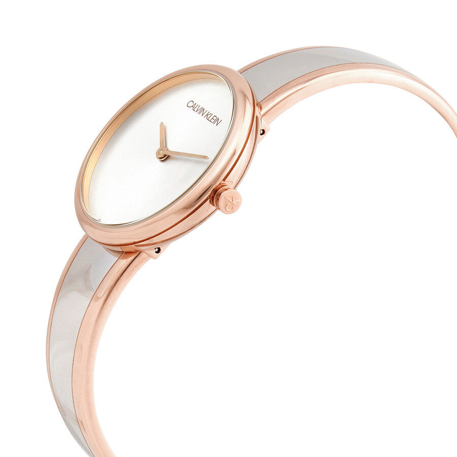  Shop Authentic Calvin Klein Seduce Silver Dial Two Tone Steel Strap Watch for Women - K4E2N61Y - Luxxuri