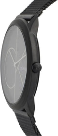  Shop Authentic Calvin Klein Minimal Black Dial Black Mesh Bracelet Watch for Men - K3M5145X - Luxxuri