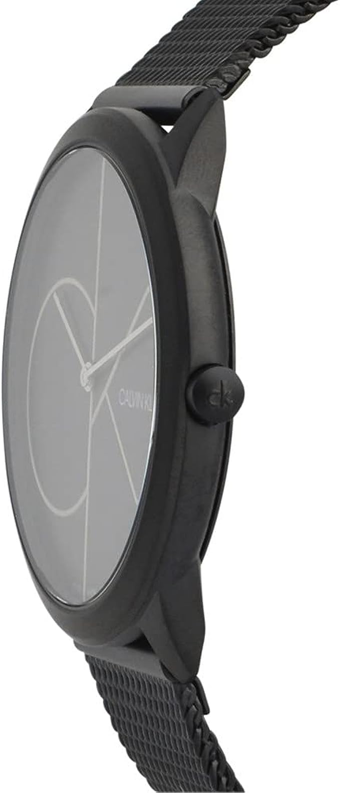  Shop Authentic Calvin Klein Minimal Black Dial Black Mesh Bracelet Watch for Men - K3M5145X - Luxxuri