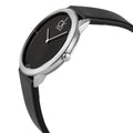  Shop Authentic Calvin Klein Minimal Diamonds Black Dial Black Leather Strap Watch for Men - K3M211CS - Luxxuri