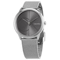  Shop Authentic Calvin Klein Minimal Black Dial Silver Mesh Bracelet Watch for Women - K3M22123 - Luxxuri