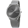  Shop Authentic Calvin Klein Minimal Black Dial Silver Mesh Bracelet Watch for Men - K3M21123 - Luxxuri