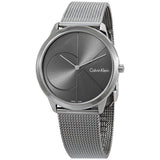  Shop Authentic Calvin Klein Minimal Black Dial Silver Mesh Bracelet Watch for Men - K3M21123 - Luxxuri