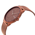  Shop Authentic Calvin Klein Minimal Quartz Pink Gold Dial Pink Gold Mesh Bracelet Watch for Men - K3M11TFK - Luxxuri
