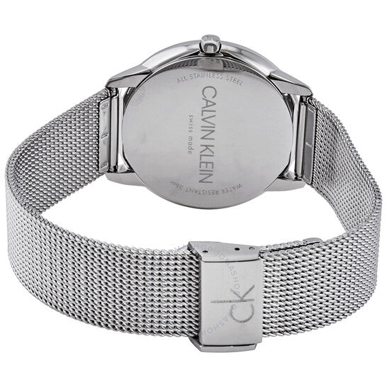 Shop Authentic Calvin Klein Minimal Silver Dial Silver Mesh Bracelet Watch for Men - K3M211Y6 - Luxxuri