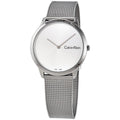  Shop Authentic Calvin Klein Minimal Silver Dial Silver Mesh Bracelet Watch for Men - K3M211Y6 - Luxxuri