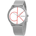  Shop Authentic Calvin Klein Minimal White Dial Silver Mesh Bracelet Watch for Women - K3M52152 - Luxxuri