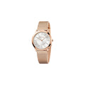  Shop Authentic Calvin Klein Minimal White Dial Rose Gold Mesh Bracelet Watch for Women - K3M22Y2X - Luxxuri