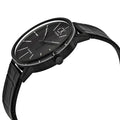  Shop Authentic Calvin Klein Post Minimal Black Dial Black Leather Strap Watch for Men - K7621401 - Luxxuri