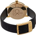  Shop Authentic Calvin Klein Post Minimal Gold  Dial Black Leather Strap Watch For Men - K7621501 - Luxxuri