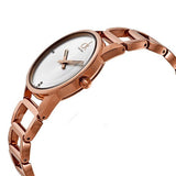  Shop Authentic Calvin Klein Stately White Dial Gold Steel Strap Watch for Women - K3G2362W - Luxxuri
