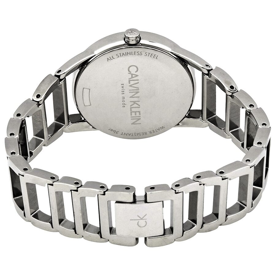  Shop Authentic Calvin Klein Stately Silver Dial Silver Steel Strap Watch for Women - K3G2312W - Luxxuri