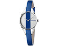  Shop Authentic Calvin Klein Rebel Blue Silver Dial Blue Leather Strap Watch for Women - K8P231V6 - Luxxuri