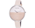  Shop Authentic Calvin Klein Rise White Beige Dial Beige Leather Strap Watch for Women - K7A231XH - Luxxuri