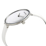  Shop Authentic Calvin Klein Rise White Grey Dial White Leather Strap Watch for Women - K7A231L6 - Luxxuri