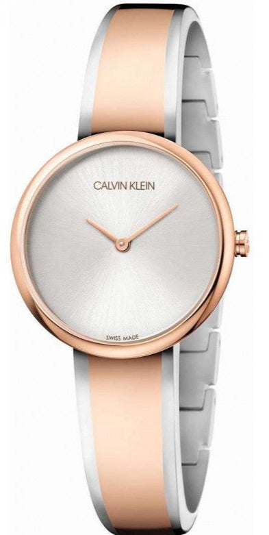  Shop Authentic Calvin Klein Seduce Silver Dial Two Tone Steel Strap Watch for Women - K4E2N61X - Luxxuri