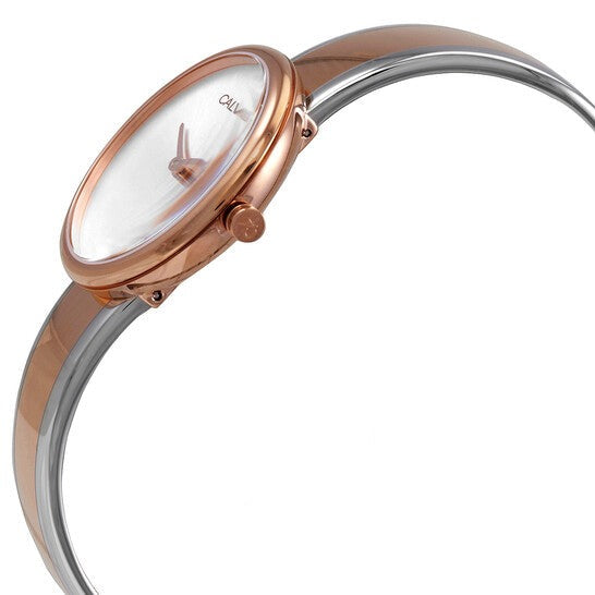  Shop Authentic Calvin Klein Seduce Silver Dial Two Tone Steel Strap Watch for Women - K4E2N61X - Luxxuri