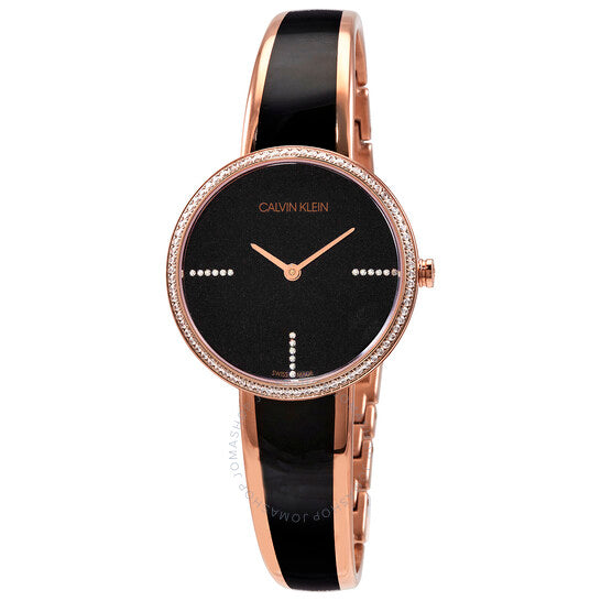  Shop Authentic Calvin Klein Seduce Black Dial Two Tone Steel Strap Watch for Women - K4E2NX1S - Luxxuri